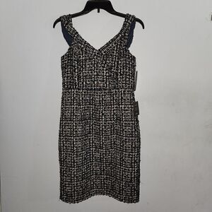 Lulus M Fifth Avenue Navy Blue Off-the-Shoulder Wool Blend Mini Dress